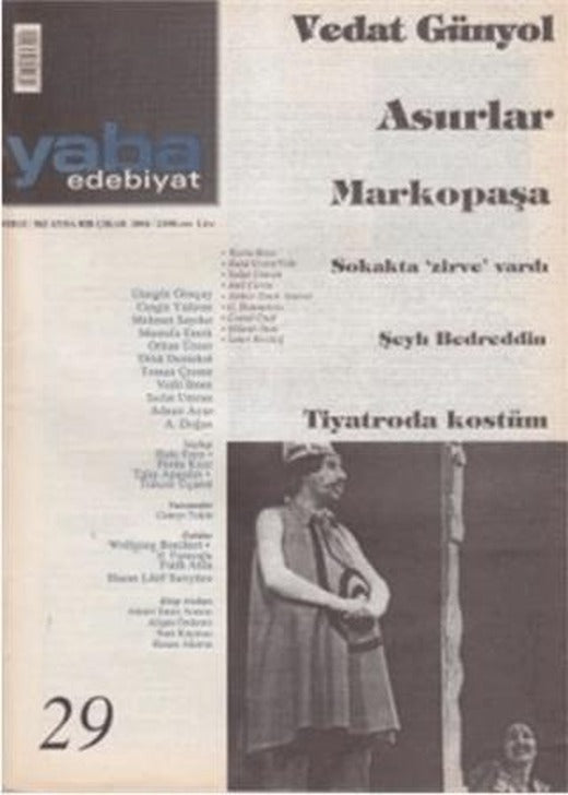 Yaba Edebiyat Dergisi Sayı: 29 | Yaba Dergisi Yayınları (Ciltsiz)