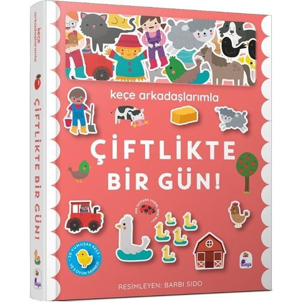 Keçe Arkadaşlarımla Çiftlikte Bir Gün! | İndigo Çocuk (Ciltli)