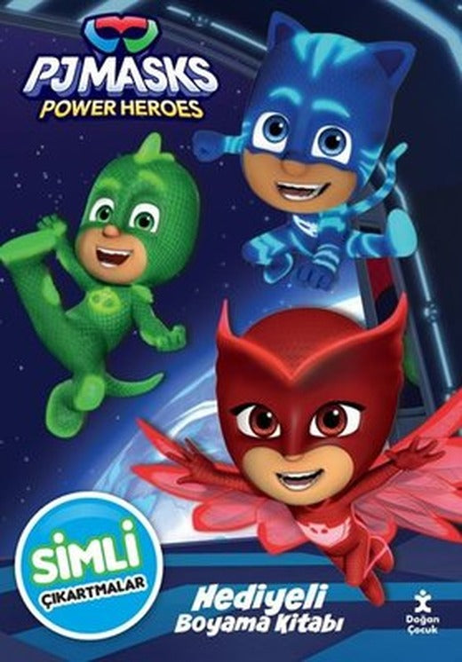 Pjmasks Power Heroes - Simli ve Hediyeli Boyama Kitabı | Doğan Çocuk (İnce Kapak)