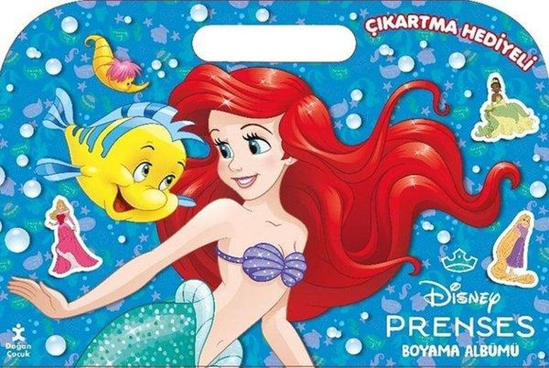 Disney Prenses Çıkartma Hediyeli Boyama Albümü | Doğan Çocuk (İnce Kapak)