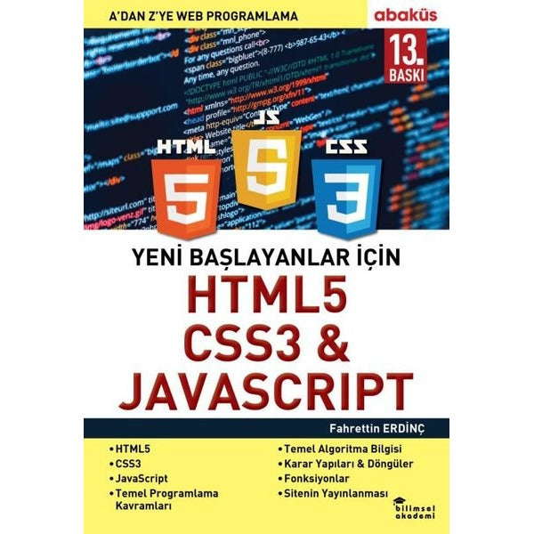 Yeni Başlayanlar için HTML5 CSS3 & Javascript | Abaküs Kitap