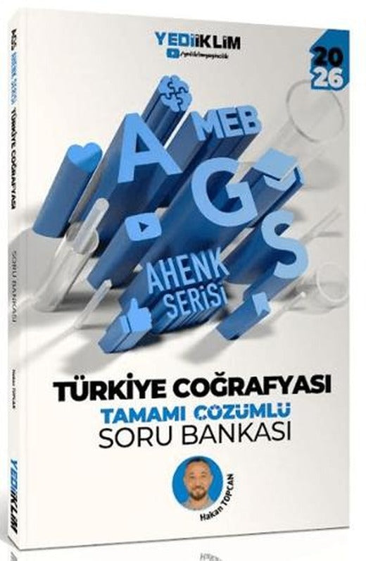 2026 MEB AGS Ahenk Serisi Türkiye Coğrafyası Tamamı Çözümlü Soru Bankası | Yediiklim Yayınları (Ciltsiz)