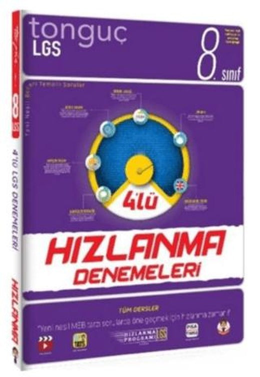 8. Sınıf LGS 4'lü Hızlanma Denemeleri | Tonguç Akademi (Ciltsiz)