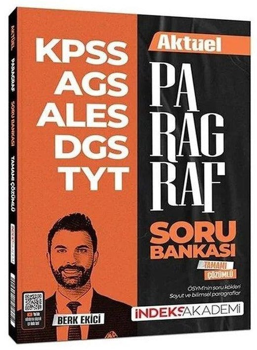 KPSS MEB - AGS ALES DGS TYT Aktüel Paragraf Soru Bankası Çözümlü | İndeks Akademi (İnce Kapak)