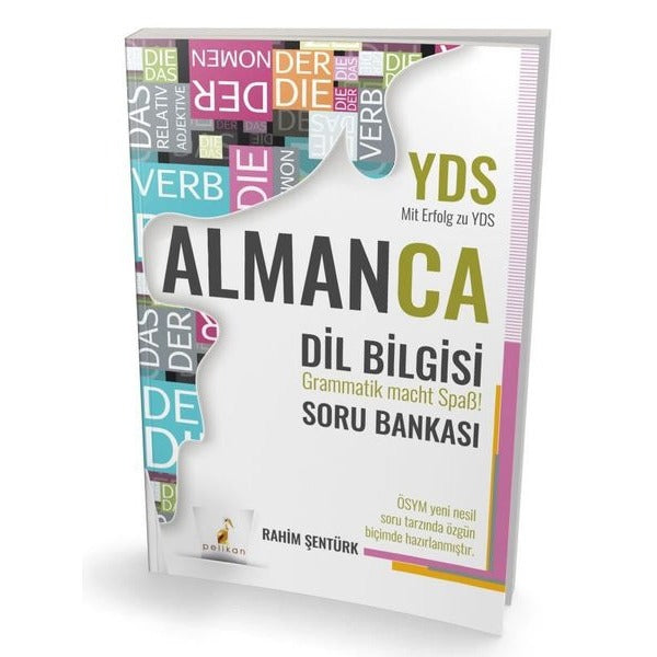 YDS Almanca Dil Bilgisi Soru Bankası | Pelikan Yayınları (İnce Kapak)