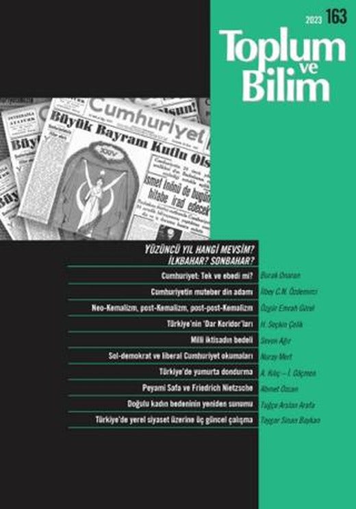 Toplum ve Bilim Dergisi Sayı: 163 | İletişim Yayınevi (Ciltsiz)