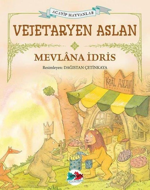 Vejeteryan Aslan - Acayip Hayvanlar | Vakvak Yayınları (İnce Kapak)