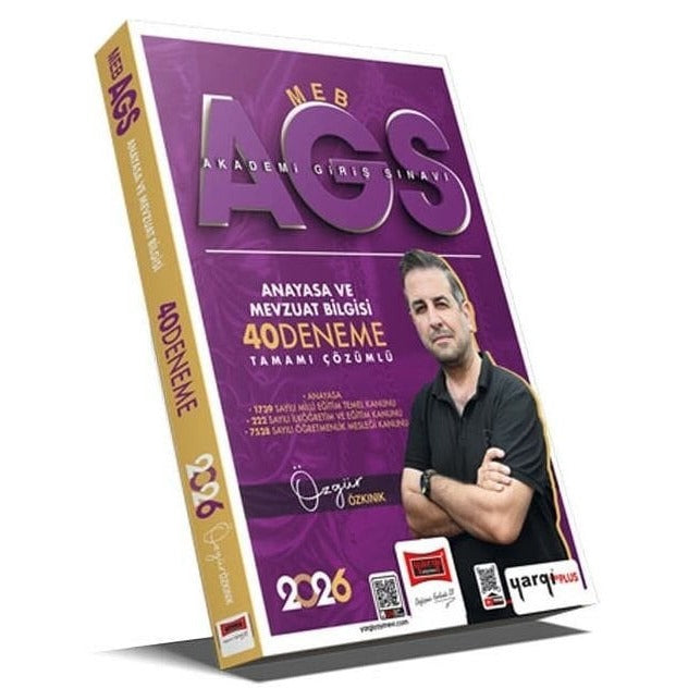 2026 MEB - AGS Anayasa ve Mevzuat Bilgisi Tamamı Çözümlü 40 Deneme | Yargı Yayınları (İnce Kapak)