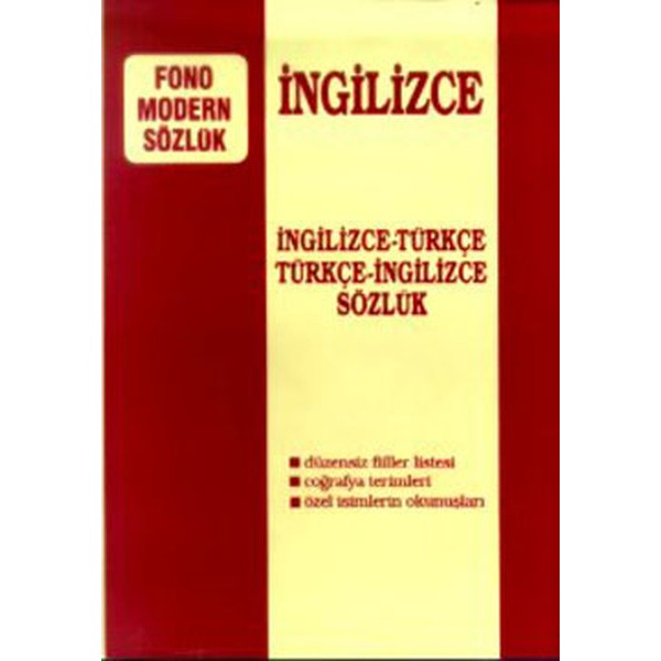 Modern Sözlük (İngilizce/Türkçe - Türkçe/İngilizce) | Fono Yayınları (İnce Kapak)