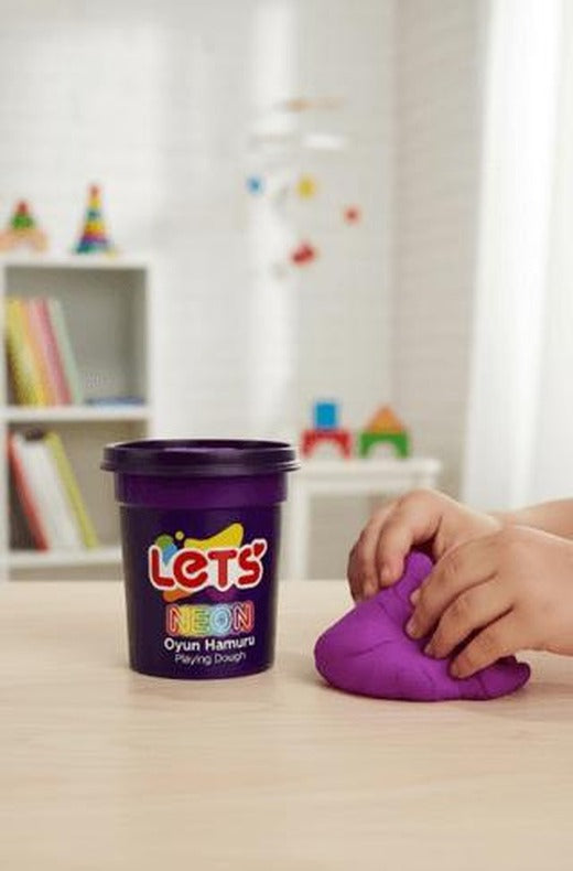 Let's Neon Oyun Hamuru Mor 110g | Lets