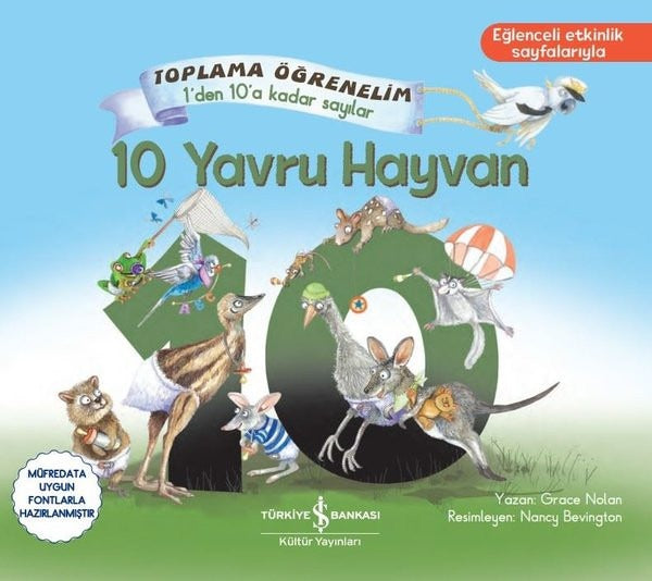 10 Yavru Hayvan - Toplama Öğrenelim - 1'den 10'a Kadar Sayılar | İş Bankası Kültür Yayınları