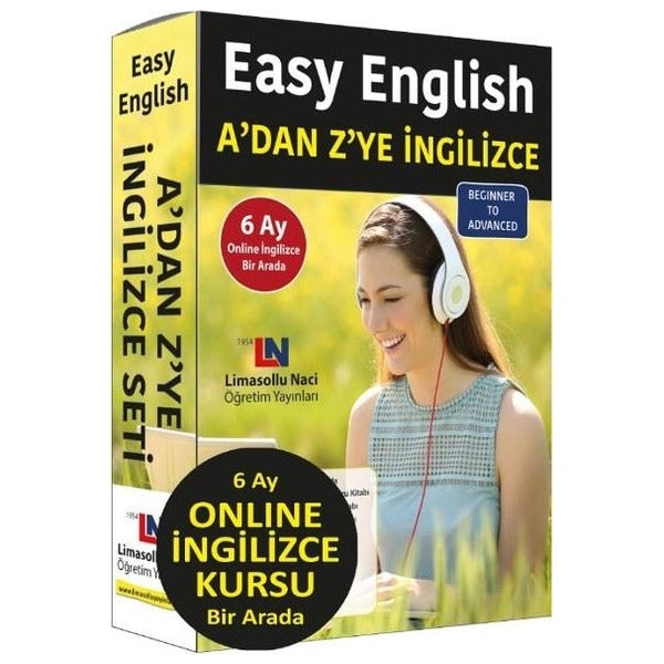 Easy English Adan Zye İngilizce Eğitim Seti | Limasollu Naci Öğretim Yay. (İnce Kapak)