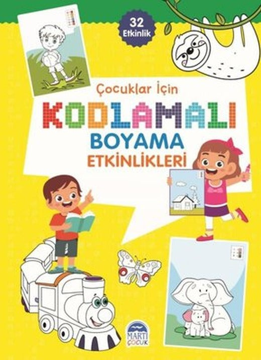 Çocuklar için Kodlama Etkinlikleri - Sarı - 32 Etkinlik | Martı Yayınları