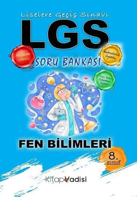 8. Sınıf Fen Bilimleri LGS Soru Bankası | Kitap Vadisi Yayınları (İnce Kapak)