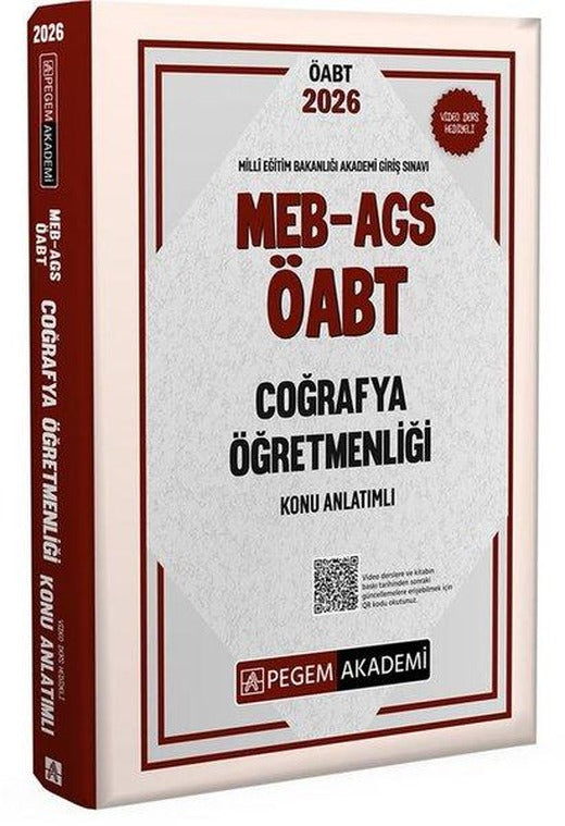 2026 MEB AGS ÖABT Coğrafya Öğretmenliği Konu Anlatımlı | Pegem Akademi Yayıncılık (İnce Kapak)