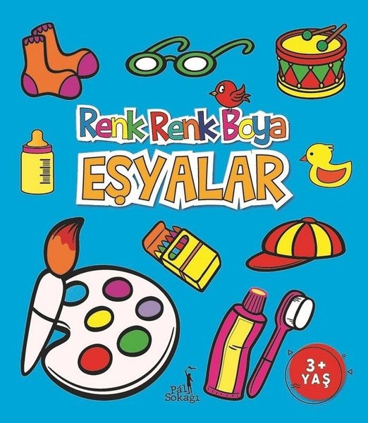 Boyama Kitabı Eşyalar Renk Renk Boya | Pal Sokağı