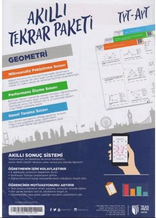 TYT AYT Geometri Akıllı Tekrar Paketleri | Teas Press (Ciltsiz)