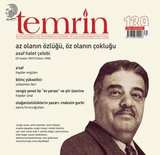 Temrin Düşünce ve Edebiyat Dergisi Sayı: 139 Eylül - Ekim 2024 | Temrin Dergisi (Ciltsiz)