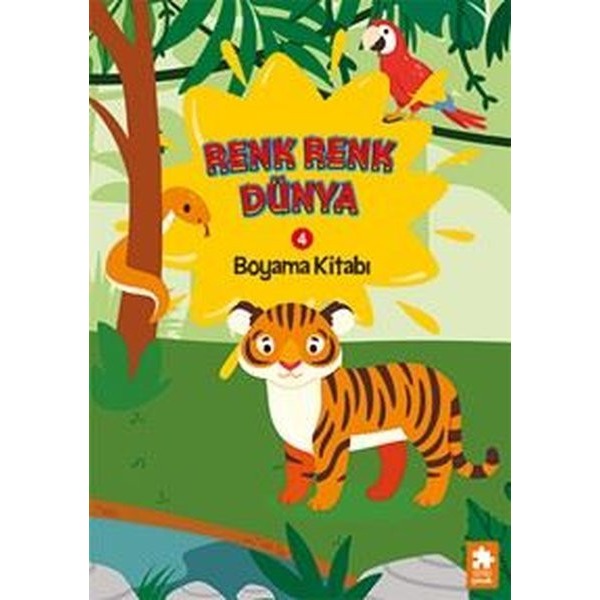Renk Renk Dünya Boyama Kitabı 4 | Eksik Parça Yayınları (İnce Kapak)
