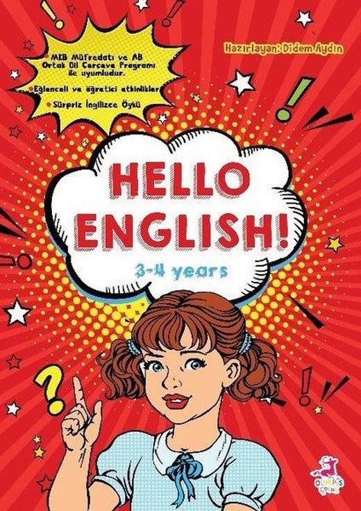 Hello English! 3 - 4 Years | Olimpos Çocuk (İnce Kapak)
