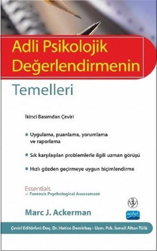 Adli Psikolojik Değerlendirmenin Temelleri | Nobel Akademik Yayıncılık (İnce Kapak)