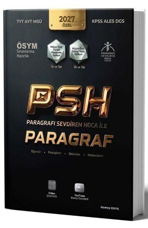 2027 Özel ÖSYM Sınavlarına Hazırlık PSH Paragraf | Paragrafı Sevdiren Hoca Yayınları (İnce Kapak)