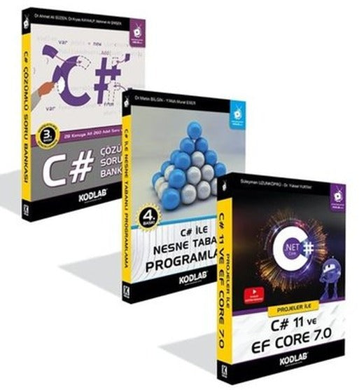 C# Eğitim Seti 4 - 3 Kitap Takım | Kodlab