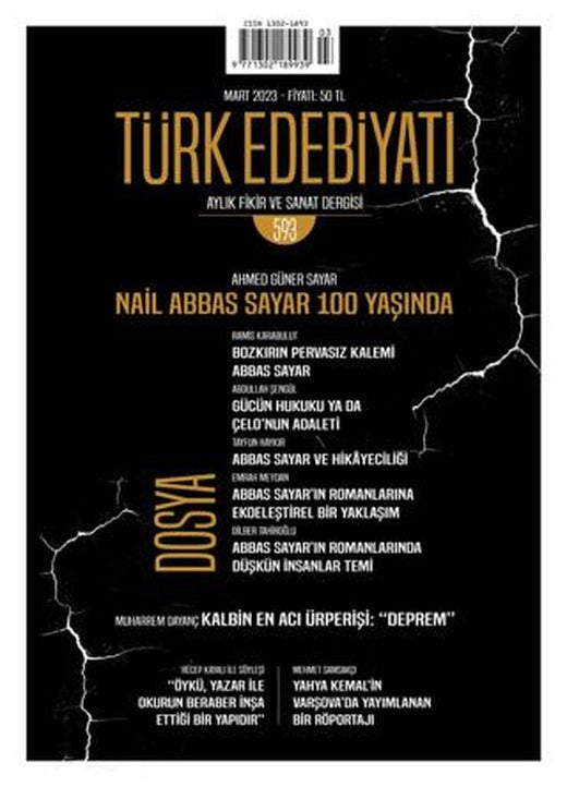 Türk Edebiyatı Dergisi Sayı: 593 Mart 2023 | Türk Edebiyatı Dergisi (Ciltsiz)