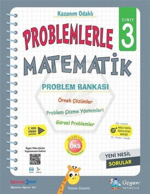 3.Sınıf Problemlerle Matematik | Üçgen Yayıncılık (İnce Kapak)