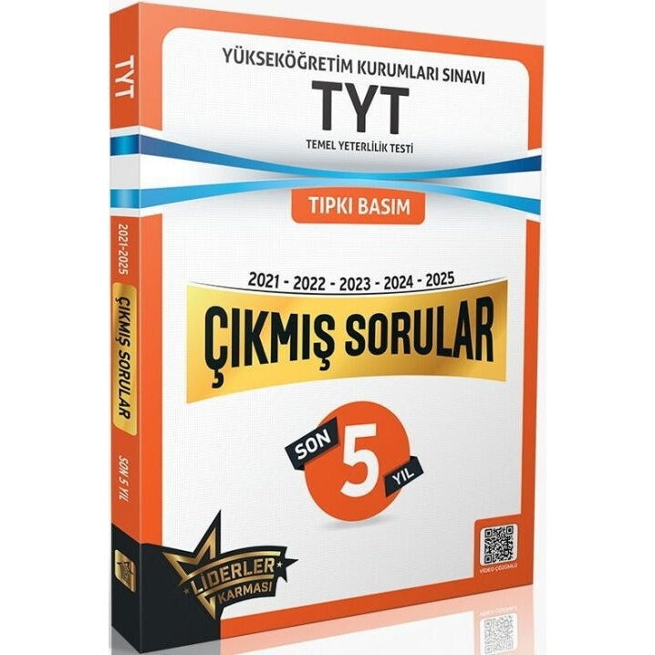 TYT Son 5 Yıl Çıkmış Sorular (2021-2025) | Liderler Karması Yayınları (Ciltsiz)
