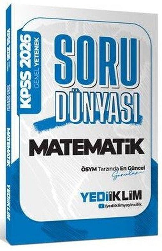 2026 KPSS Genel Yetenek Matematik Soru Dünyası | Yediiklim Yayınları (İnce Kapak)