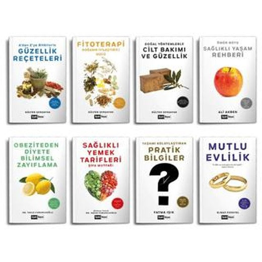 Mutlu Yaşam Seti (8 Kitap Takım) | Siyah Beyaz Yayınları (Ciltsiz)