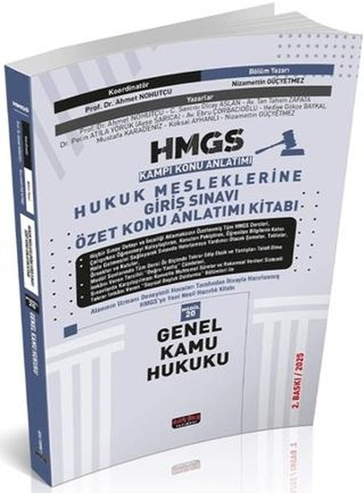 HMGS Özet Konu Anlatımı Genel Kamu Hukuku | Savaş Yayınevi (Ciltsiz)