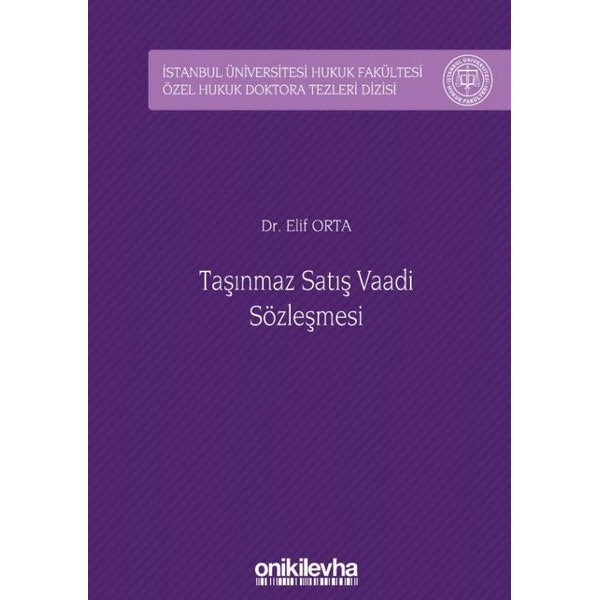 Taşınmaz Satış Vaadi Sözleşmesi | On İki Levha Yayınları (Ciltli)