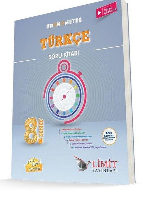 8.Sınıf Kronometre Türkçe Soru Kitabı | Limit Yayınları (İnce Kapak)