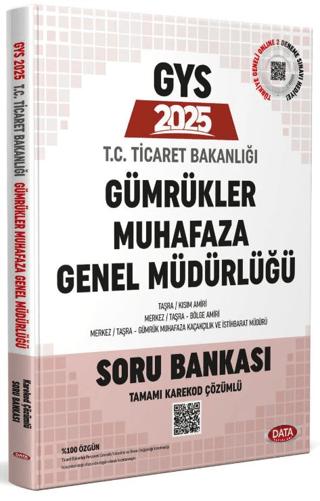 Ticaret Bakanlığı Gümrükler Muhafaza Genel Müdürlüğü 2025 GYS Soru Bankası - Karekod Çözümlü