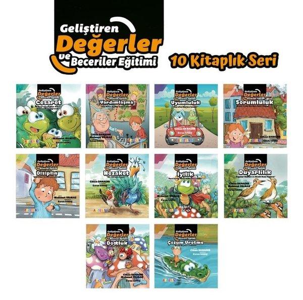 Geliştiren Değerler ve Beceriler Eğitimi Seti - 10 Kitap Takım | Artenino Yayıncılık (İnce Kapak)  - Resim 1