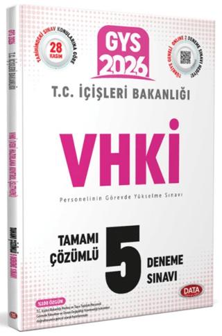 T.C. İçişleri Bakanlığı VHKİ GYS Tamamı Çözümlü 5 Deneme Sınavı | Data Yayınları (Ciltsiz)  - Resim 1
