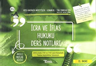 İcra ve İflas Hukuku Ders Notları | Temsil Kitap (Ciltsiz)  - Resim 1