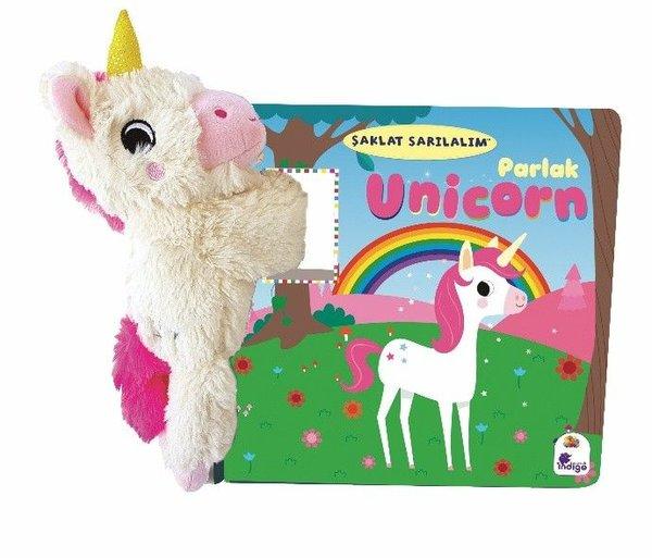 Parlak Unicorn - Şaklat Sarılalım (Oyuncaklı Kitap) | İndigo Çocuk (Ciltli)  - Resim 1