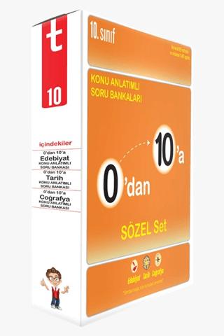 0'dan 10'a Konu Anlatımlı Soru Bankası Sözel Set | Tonguç Akademi (Ciltsiz)  - Resim 1