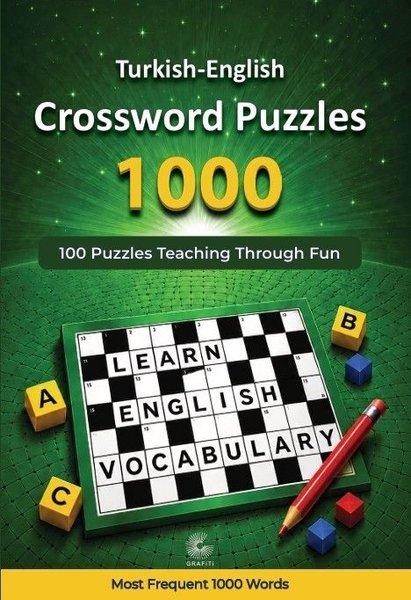 Turkish - English Crossword Puzzles 1000 | Grafiti Yayınları (İnce Kapak)  - Resim 1