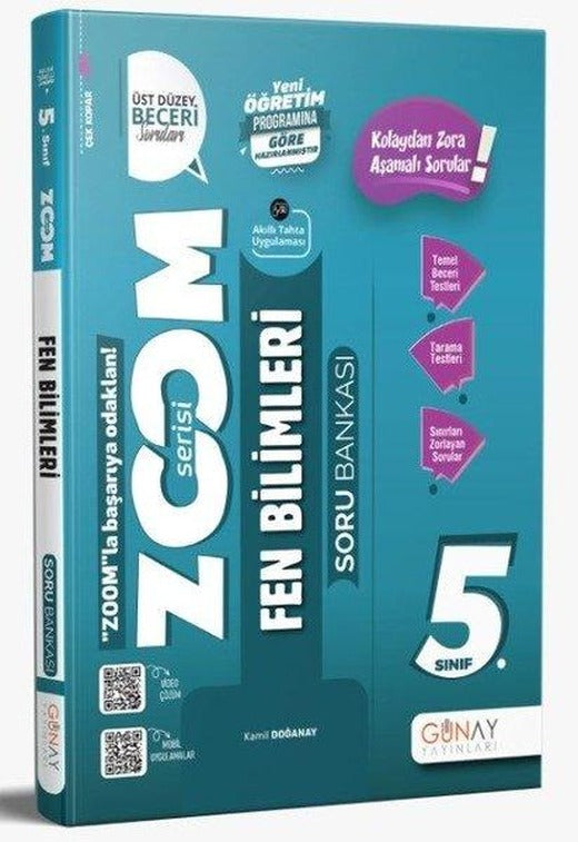 5. Sınıf Zoom Serisi Fen Bilimleri Soru Bankası | Günay Yayıncılık (İnce Kapak)