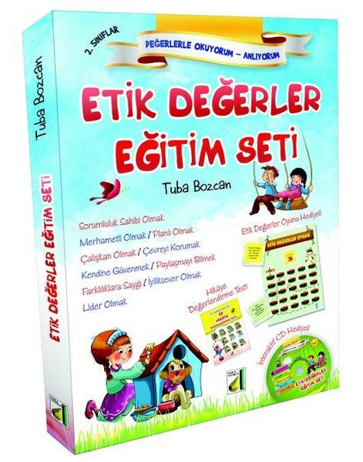 2.Sınıf Etik Değerler Eğitim Seti - 10 Kitap Takım | Damla Yayınevi (İnce Kapak)