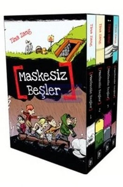 Maskesiz Beşler Serisi - 4 Kitap Takım Kutulu | Parodi Yayınları (İnce Kapak)