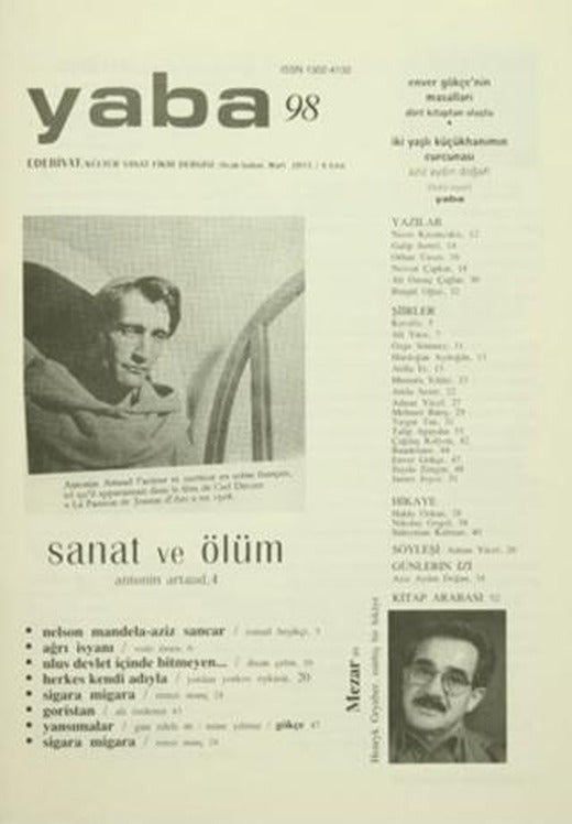 Yaba Edebiyat Dergisi Sayı: 98 Ocak-Şubat-Mart 2016 | Yaba Dergisi Yayınları (Ciltsiz)