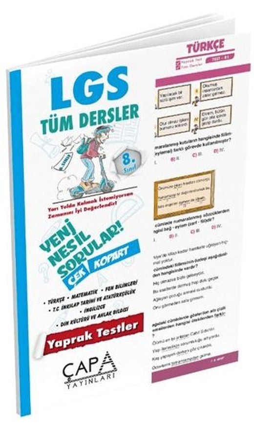 8. Sınıf Tüm Dersler Yaprak Test | Çapa Yayınları (Ciltsiz)