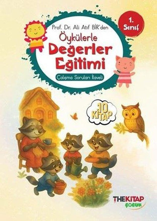 1. Sınıf Öykülerle Değerler Eğitimi Seti - 10 Kitap Takım - Çalışma Soruları İlaveli | The Çocuk (İnce Kapak)