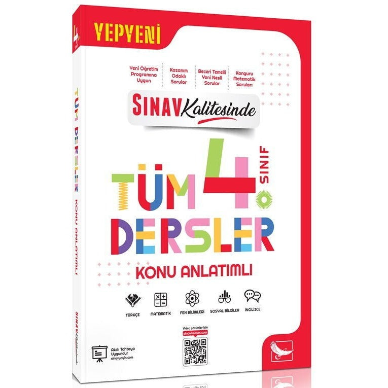4. Sınıf Tüm Dersler Konu Anlatımlı | Sınav Yayınları (İnce Kapak)