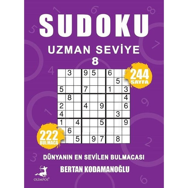 Sudoku Uzman Seviye 8 | Olimpos Yayınları (İnce Kapak)